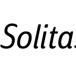 Solitas Cond Book Italic