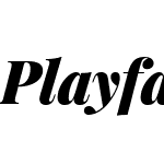 Playfair Display Black