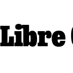 Libre Clarendon Condensed 176 Black