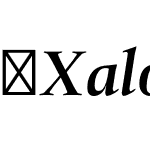 XalocText-BoldItalic