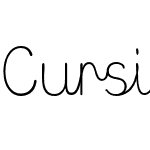 Cursive Script Light