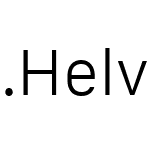 .Helvetica Neue Interface