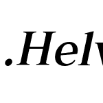 .Helvetica Neue Interface