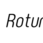 RotundusRounded-Italic