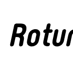 RotundusRounded-BlackItalic