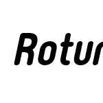 RotundusRounded-BlackItalic