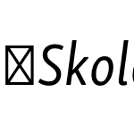 SkolarSansLatnCn-It