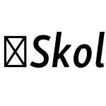 SkolarSansLatnCn-SbIt