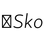 SkolarSansLatnEx-ElIt