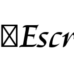 Escritura-MediumItalic