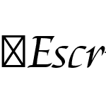 Escritura-Italic