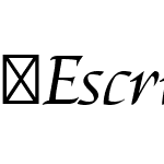 EscrituraDisplay-Italic