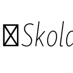 SkolarSansLatnCp-ThIt