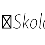 SkolarSansLatnCn-ThIt