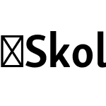 SkolarSansLatnCn-Bd