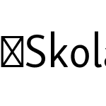 SkolarSansLatnCn-Rg