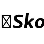 SkolarSansLatnEx-BdIt