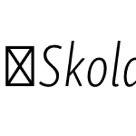 SkolarSansLatnCp-ElIt