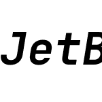 JetBrains Mono Slashed
