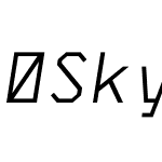 SkyhookMono-Italic