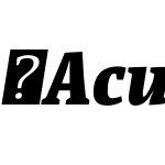 Acuta-BlackItalic