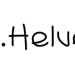 .Helvetica Neue Interface