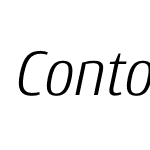 ContoNarrow-LightItalic