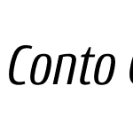 ContoCondensed-RegularItalic