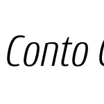 ContoCondensed-LightItalic