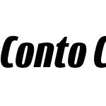 ContoCompressed-BlackItalic