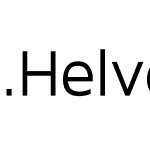 .Helvetica NeueUI