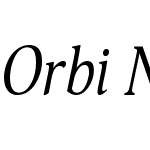 OrbiNarrowItalicW08-Regular