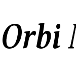 OrbiNarrowBoldItalicW08-Rg