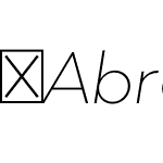 Abrade-ExtraLightItalic