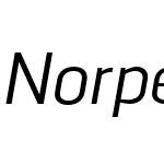 Norpeth Medium Italic