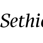 Sethio basic set italic