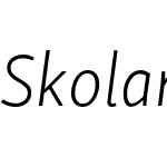 Skolar Sans Pro Light