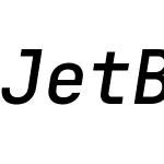 JetBrains Mono NL Slashed