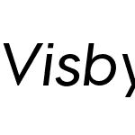 Visby CF Demi Bold Oblique