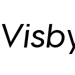 Visby CF Demi Bold Oblique