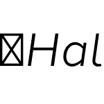 Halcom-BookItalic