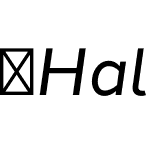 Halcom-Italic