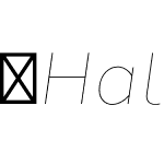 Halcom-ThinItalic