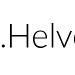 .Helvetica Neue Interface