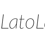 LatoLatin Thin