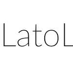LatoLatin Thin