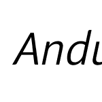 AndulkaSansBook-Italic
