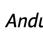 AndulkaSansText-Italic