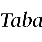 Tabac G1 Medium Italic