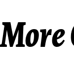 MoreOffcW01-CondBlackItalic